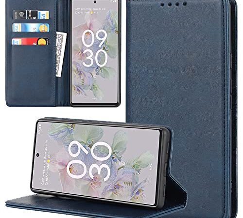 HUAWEI P30 Lite ケース 手帳型 HWV33 ケース カード収納 P30 lite Premium 耐衝撃 耐久性 耐摩擦 マグネット式 レザー カバー -Hamany-ヴィンテージ ブルー