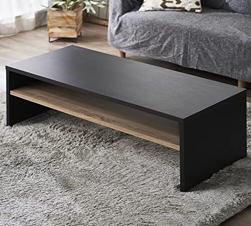 アイリスオーヤマ リビングテーブル テーブル デスク LTB-1190W ブラック 幅119cm