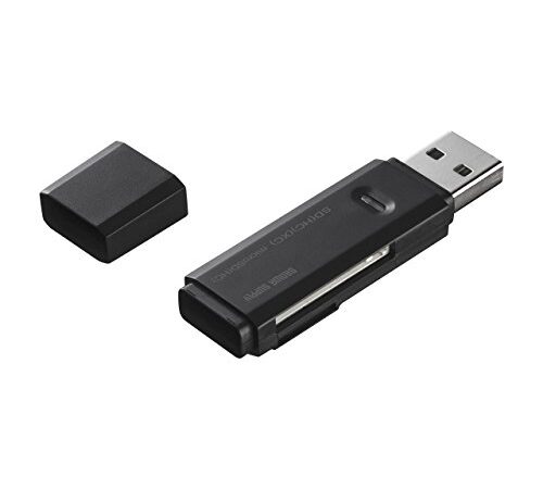 サンワサプライ USB2.0 カードリーダー(SDメモリーカード/ microSDカードスロット搭載) ブラック ADR-MSDU2BK