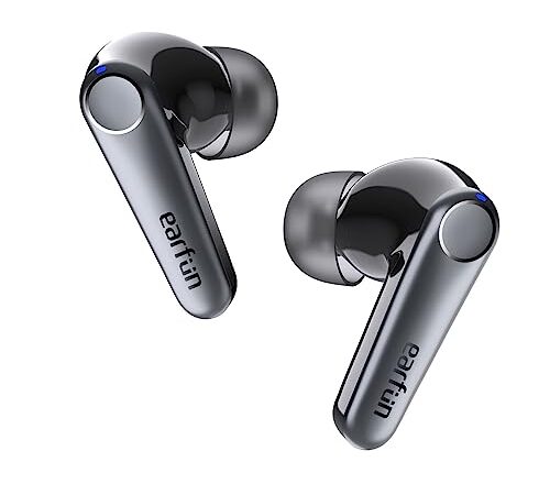 【VGP 2023金賞】EarFun Air Pro 3 ANC搭載完全ワイヤレスイヤホン【Bluetooth 5.3 + 43dBまでノイズキャンセリング】QCC3071チップ搭載/aptX adaptive対応/LE Audio対応予定/超低遅延55ms/マルチポイント接続/専用アプリ/cVc8.0通話ノイズリダクション/最大45時間再生/ワイヤレス充電/IPX5防水(ブラック)