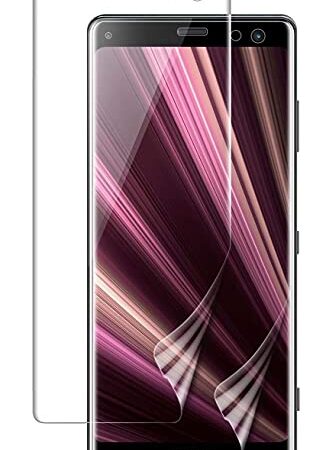 Xperia XZ3 フィルム【3枚】エクスペリア XZ3 SOV39 au SO-01L TPU保護フィルム 指紋認証対応可能 独創柔らかいTPU素材 3D曲面設計 TPU全面保護 浮き防止 気泡レス キズ修復 貼り直し可 スムースタッチ ケースと併用できる【XZ3，高光沢3枚】