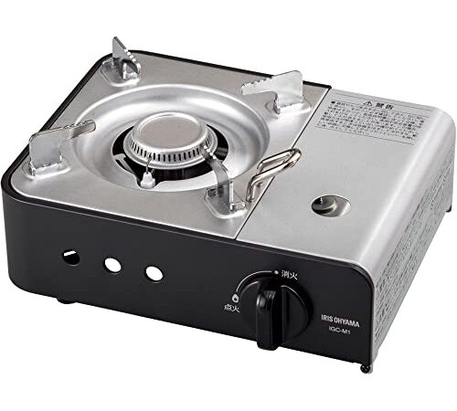 アイリスオーヤマ カセットコンロ 合金鋼 ミニ チャコール IGC-M1-H