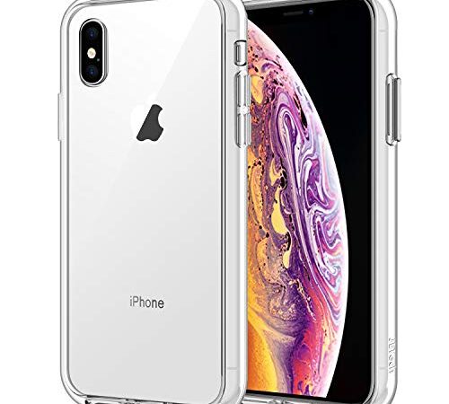 JEDirect iPhonexs/iPhonex ケース (5.8インチ専用iPhone X/Xs) 黄ばみなし 衝撃吸収 バンパーカバー 傷つけ防止 クリアバック (クリア)