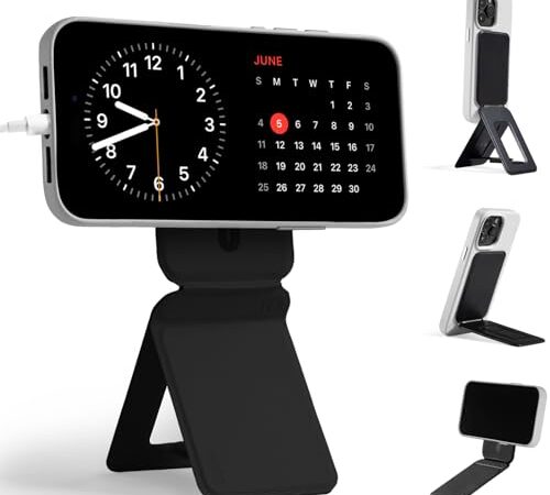 MOFT【公式直営店】 七変化マルチスタンド MOVAS™素材 iPhone 15/14/13/12シリーズ対応 スマホスタンド 三脚 撮影用 トライポッド MagSafe対応 マグネット 0~240度調整 カード式収納 持ち運び 自撮り/ウェブ会議/ドラマ鑑賞/記録撮影