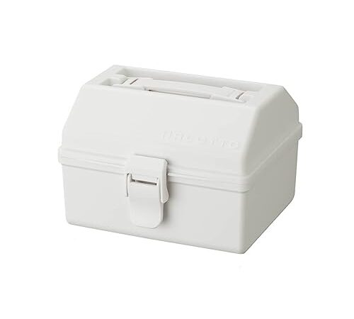 天馬 軽くて扱いやすいプラスチック製の収納ボックス 深さや奥行をたっぷり取った頼れるサイズ 裁縫箱 小物入れ ハコット ホワイト 幅29×奥行23×高さ18cm 【サイズ:M】