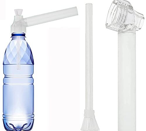 水パイプ ボング パイプ にできる ガラスパイプとマウスピース 作成キット ペットボトル 持ち運びが容易 ペットボトルパイプ/ボング