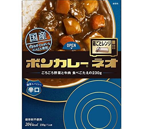 大塚食品 ボンカレーネオ 濃厚スパイシー辛口 230g×5個 レンジ調理対応