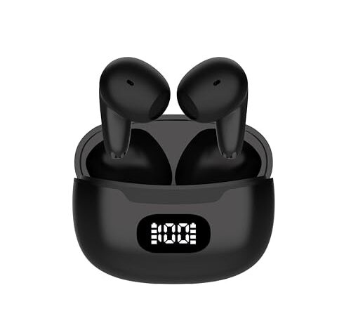 イヤホン Bluetoothイヤホン 2024最新 ワイヤレスイヤホン ブルートゥースイヤホン EDR+Bluetooth5.3搭載 カルナ型 自動ペアリング 接続瞬時 ハンズフリー通話 マイク内蔵 タッチ操作 コンパクト/テレワーク/WEB会議/通勤/通学 (01black)