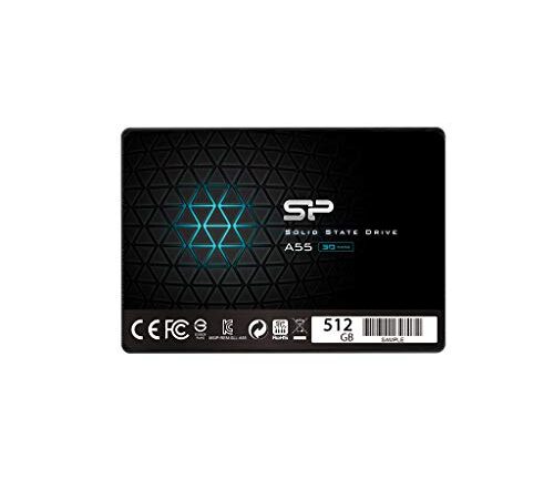 シリコンパワー SSD 512GB 3D NAND採用 SATA3 6Gb/s 2.5インチ 7mm PS4動作確認済 3年保証 A55シリーズ SP512GBSS3A55S25