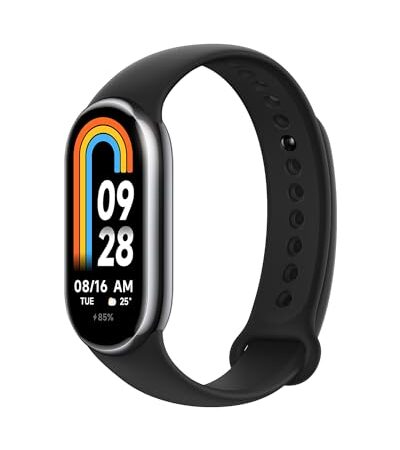 シャオミ(Xiaomi) Smart Band 8 スマートウォッチ 進化したディスプレイ 16日間持続バッテリー クイックリリース構造 150種類スポーツモード 24時間健康管理 スマートバンド 着信通知・LINEアプリ通知 iPhone&Android対応 グラファイトブラック